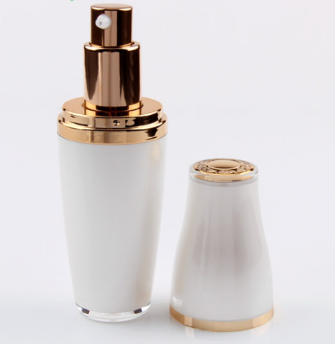 Luxury Double Wall 40*158mm 50ml Acrylic Pump Bottle