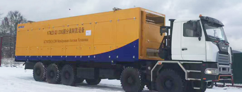 Передвижная азотная установка для нефтяного газа -45°C эксплуатация