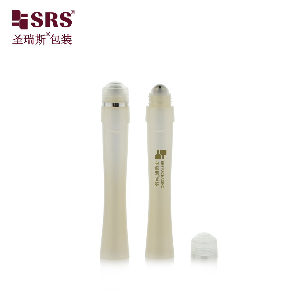 15ml PETG Roll On Bottle Stainless Steel Ball Portable Massage Container for Essential Oil