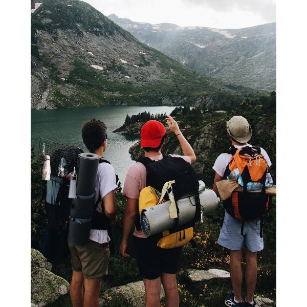 Finitura polida de aço inoxidável 304 Carabiner de arranque de arranha-céus DIN5299c Gancho de mola