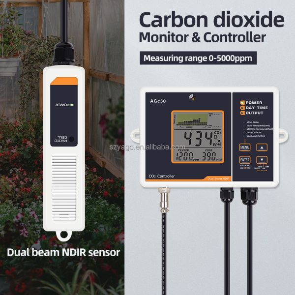 High Precision CO2 Controller AGc30 with Smart Ventilation for Greenhouse Control System