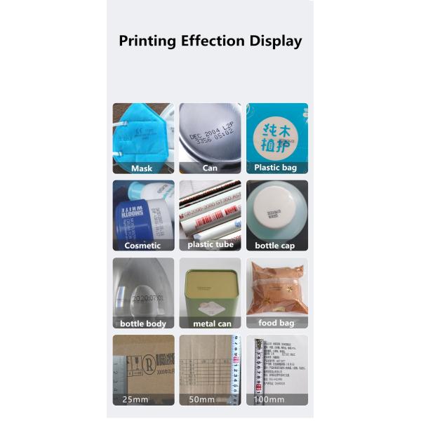 Touch Screen Auto Expiry Date Coding Logo TIJ Inkjet Printer Online Printing Machine