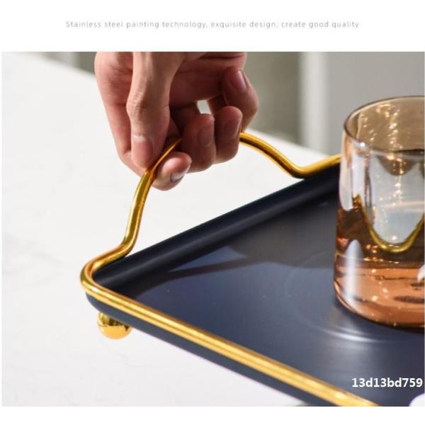 Black Rustproof 7mm Thickness Metal Jewelry Tray