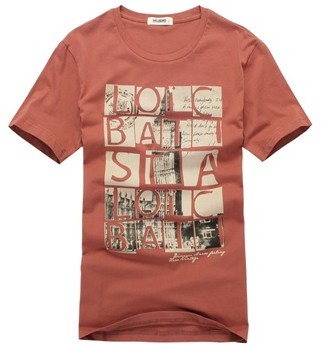 160g - 280g Unisex Custom Screen Printed T Shirts With 90% Cotton Bamboo 10% Poly