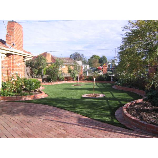 Искусственная пусковая площадка 45mm ландшафта циновки травы дерновины ковра лужайки для украшения пола открытого сада