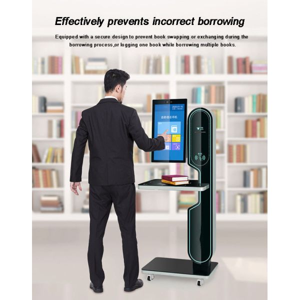 32-inch Smart Library Book Search and Self-Service Borrowing and Return Machine