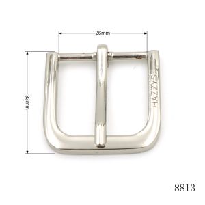 High Quality Custom Logo Engraved Pin Buckle Bar Buckle For Handbags Hardware Accessories