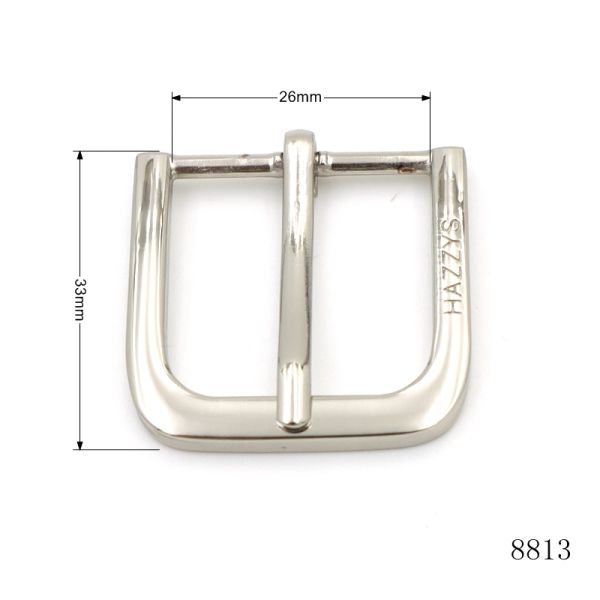 High Quality Custom Logo Engraved Pin Buckle Bar Buckle For Handbags Hardware Accessories