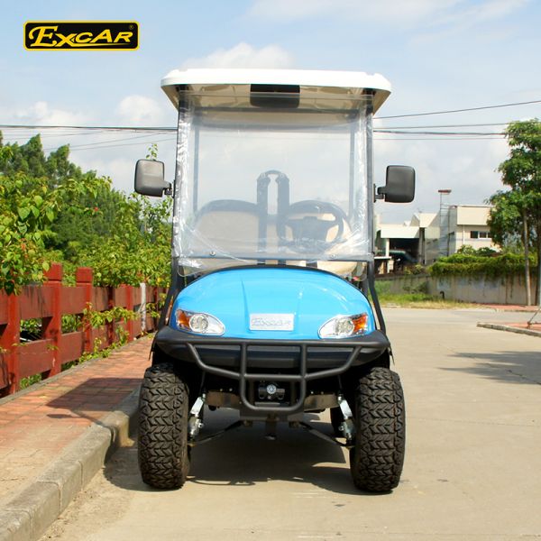 48V Battery Operated Hunting Golf Carts Fuel Blue Colour With ISO Certification