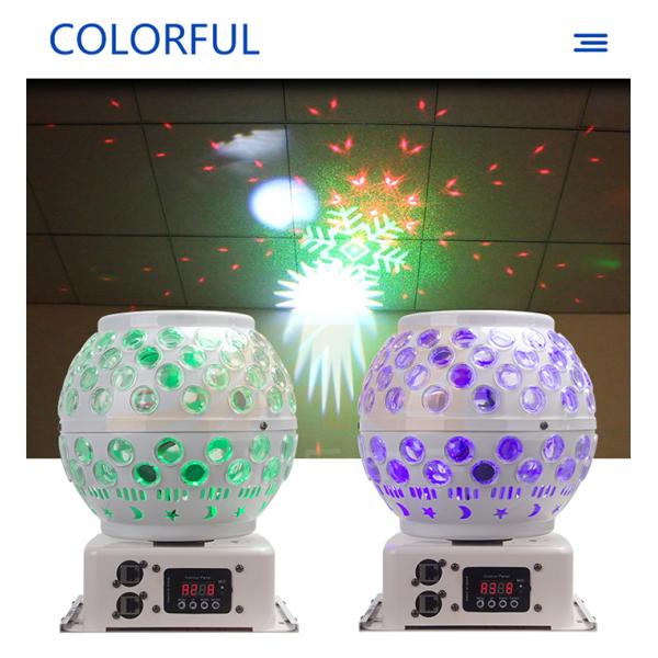 RGB 3 В 1 этапе диско влияния СИД 50W освещает кристаллический волшебный шарик