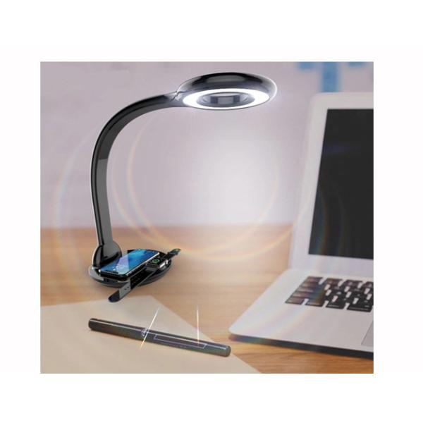 Foldable Wireless Qi Charging Desk Lamp , Office Home Reading Touch Dimmer Lamps