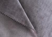 Tissu micro de polyester de suède de bout droit de trame teint par solide pour le vêtement