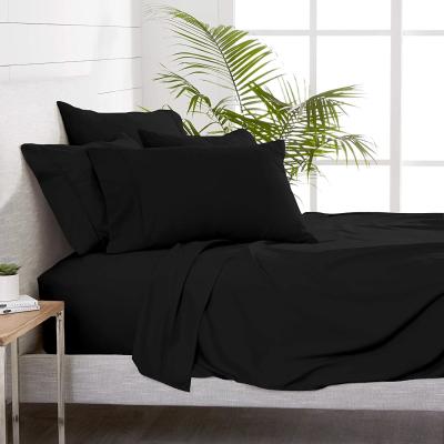 Super Soft Microfiber 1800 Conta de fios Set de lençóis de cama 6pcs estilo europeu e americano