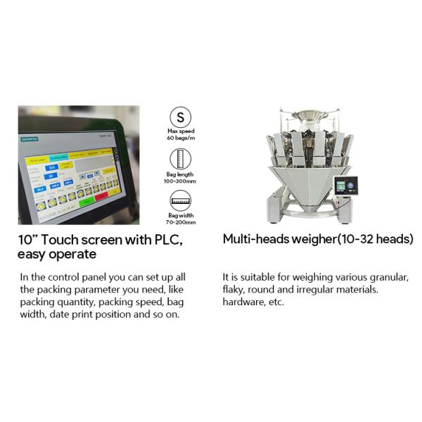 Eight-Station Fully Automatic Food Packaging Equipment for Edible Salt Packaging with Dust Removal and Cleaning System