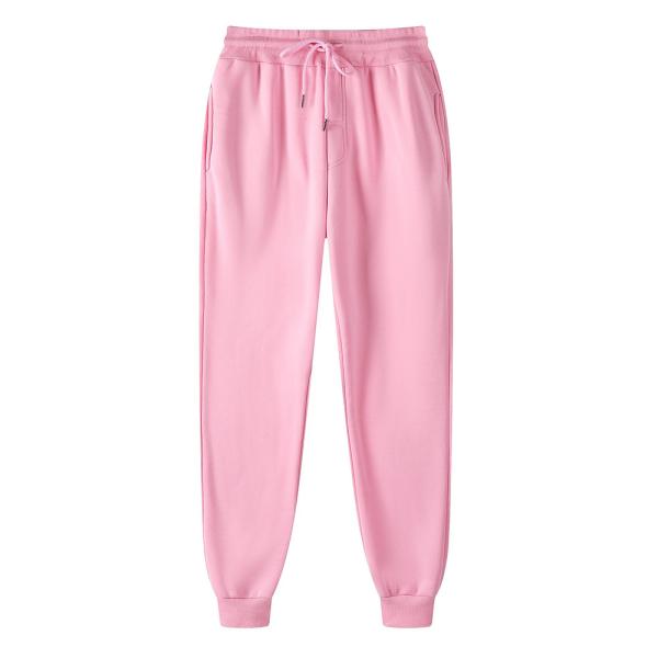 Winter Season Custom 220g Solid Color with Fur Sweatpants Unisex Leisure Sports