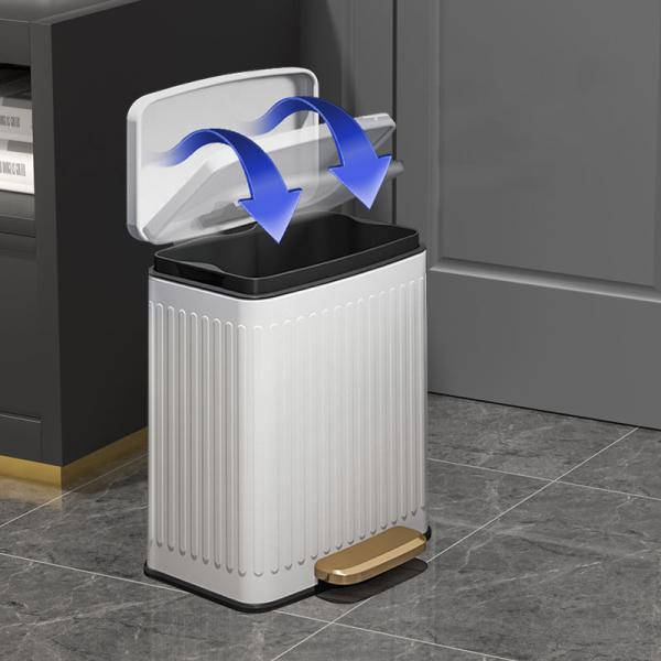Wholesale Commerical 13 Gallon Bathroom Metal Step Trash Cans