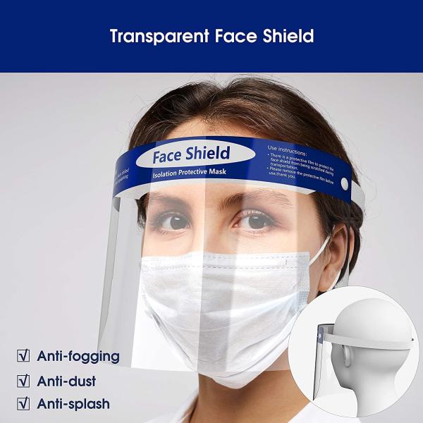 Equipamento de proteção pessoal ajustável dental do PPE do protetor de cara completa