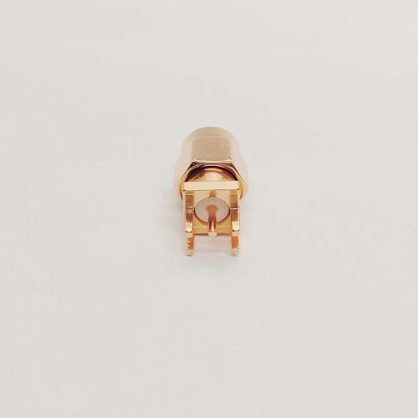 SMA-JEP SMA Male Edge Mount PCB Connector DC-6GHz with Gold-plated Brass and PTFE Insulator