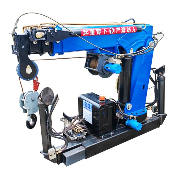 Factory Priced Mini Pickup Truck Crane 1 Ton 2 Ton 3 Ton with Cable Winch for Sale