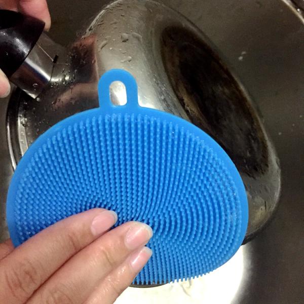 Skin Exfoliator Kitchen Dish Brush 115*115mm For Sensitive And Aging Skin