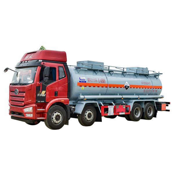 Phosphoric Nitric Hydrochloric Acid Tanker Truck Semi Trailer 21T - 30T Load Capacity