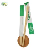 Hashis chineses personalizados do alimento de 21cm, hashis de bambu da luva de papel descartáveis