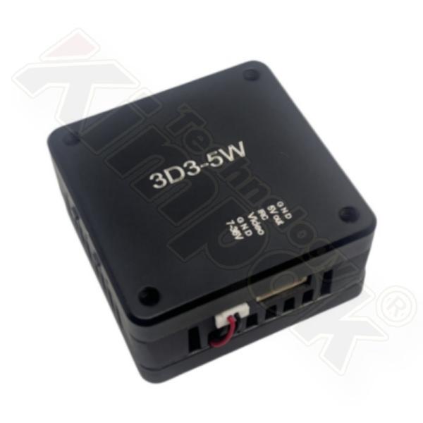 5W 3.3GHz ワイヤレスビデオトランスミッター 高速長距離送信 安定した信号 ほとんどのドローンと互換性あり FPV飛行のための信頼性の高いビデオ送信アクセサリー
