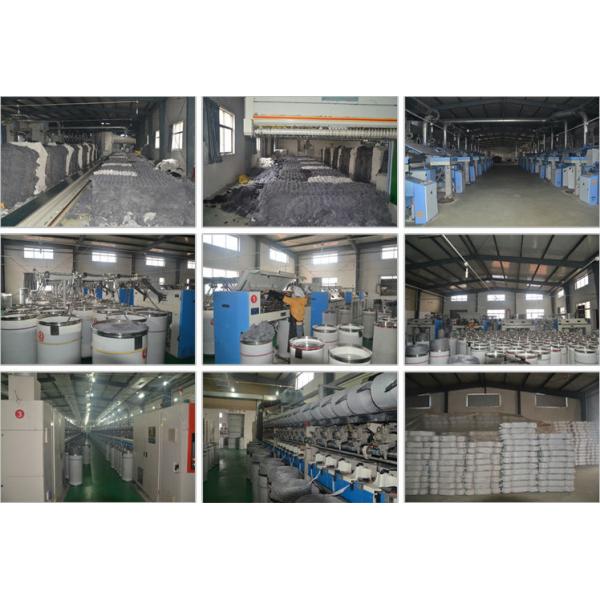 Flame - Retardant Black HIM / SIM dyed polyester yarn 300D / 96F For Weaving