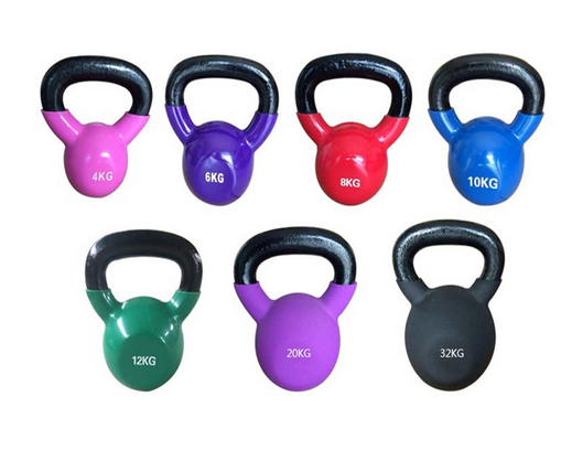 PVC Coated Fitness Equipment Kettlebell WeightLifting Vinyl Dipping Kettlebell