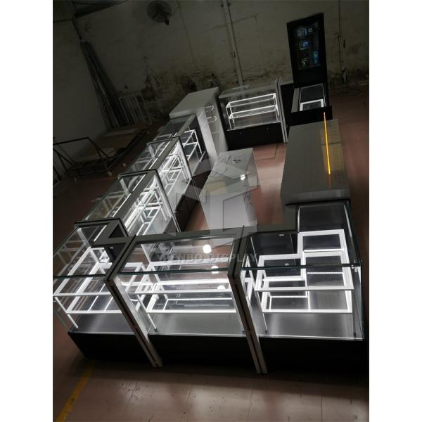 T4 LED Mobile Phone Display Showcase 20mm MDF Polishing Painting