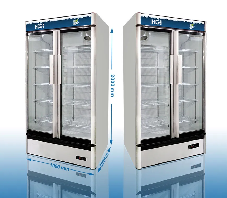 Vertical Display Rack Refrigerated Showcase Supermarket Beverage Cold Drink Chiller Cooler Lsc660K