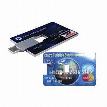 Memoria USB delgada práctica barata AT-045B de la tarjeta de crédito