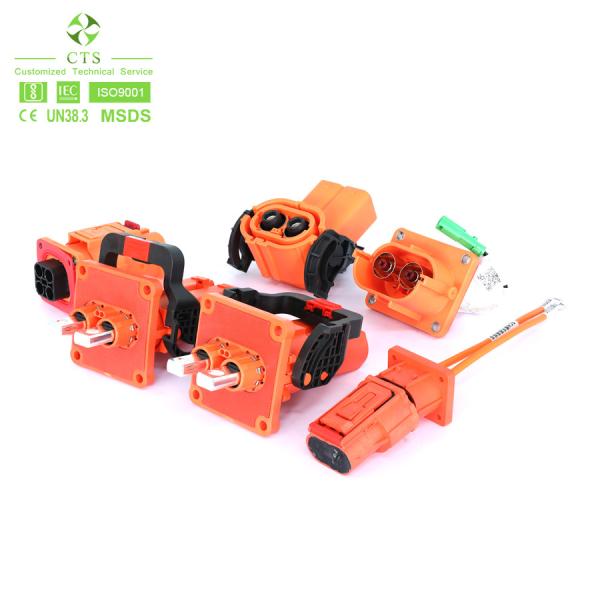 Hot Sale 3pin HV PA66 125A 150A  2pin Electric Vehicle Battery Plug / Socket