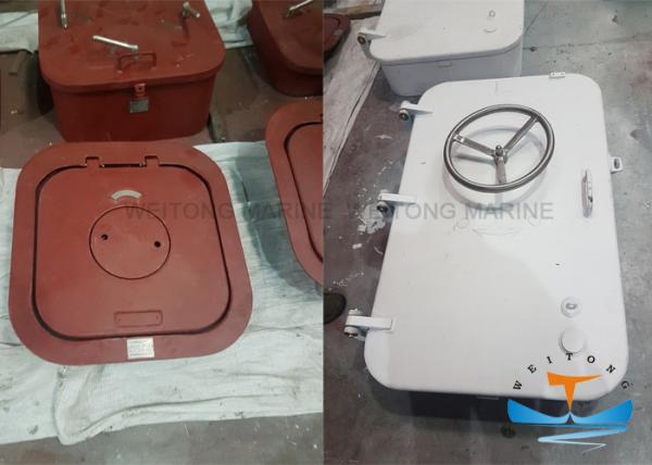 Durable Waterproof Hatch Cover , Aluminum Deck Hatch Cover 450x630 Nominal Size