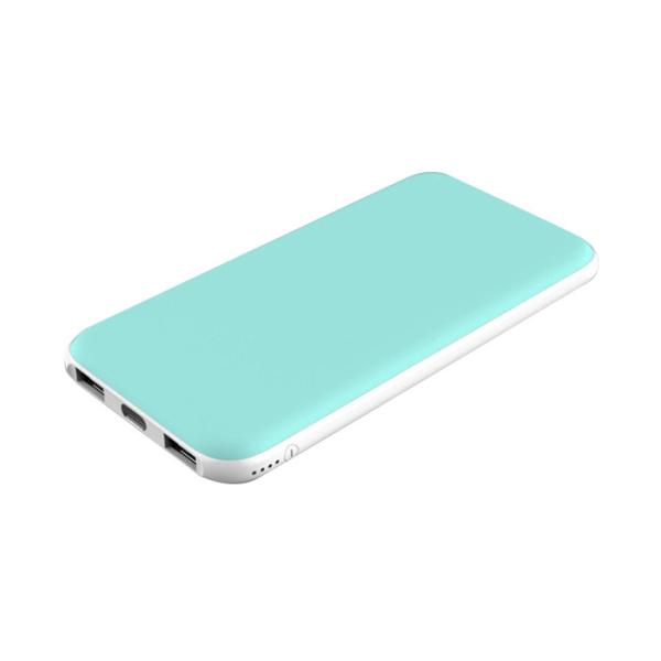 Polymer Plastic Power Bank 10000 Milliampere Battery Capacity With Double Usb Ports