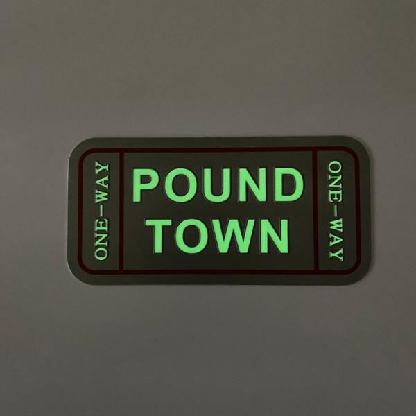 8-12 Hours Glow Time Photoluminescent Signage Samples Safety Warning