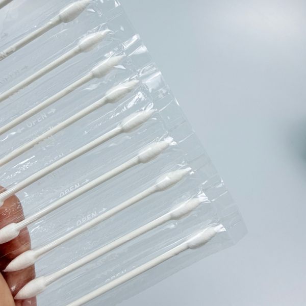 Individually Wrapped Cotton Buds - Double Round & Pointy Heads for Makeup, Nail Slot Cleaning & Daily Use