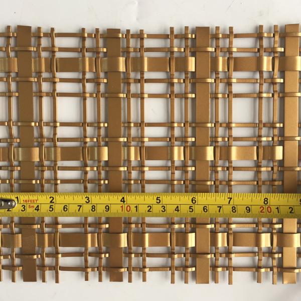 High Transparency Architectural Woven Metal Mesh Corrosion Resistant For Exterior Wall