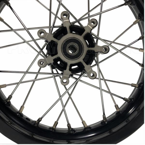 Top-Notch Rear Rim Size 1.85X12 Black Pit Bike Motorcycle Spoke Wheel Sets for CRF150
