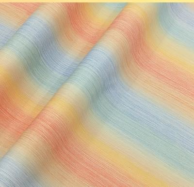 0.8mm Rainbow Gradient Impressed Flower PVC Leather Para Bolsa de Mão Caixa de Embalagem Caixa de Telefone Decoração de Uso