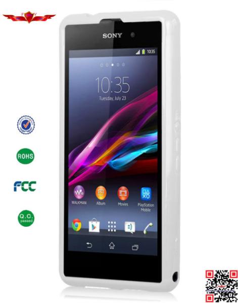 Hot Selling Colorful TPU Cover Case For Sony Xperia Z1 Mini Z1S Soft Durable High Quality