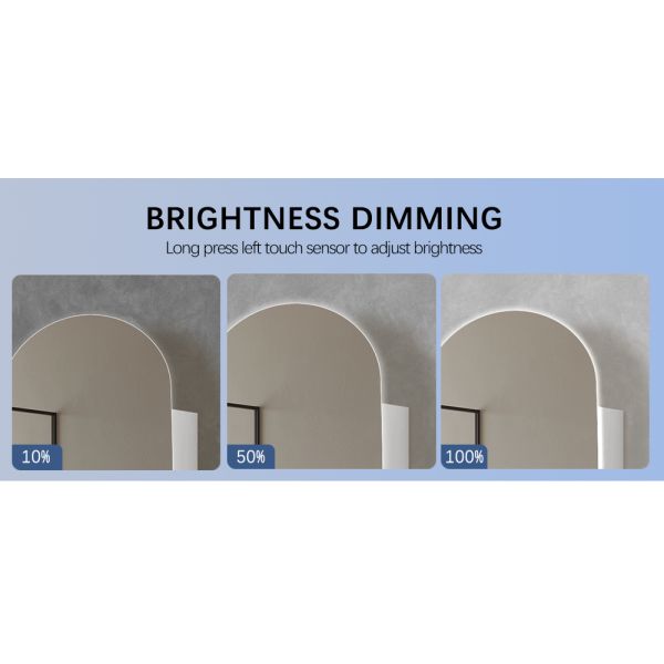 Illuminated Bathroom Mirror Cabinet Anti Corrosion Shatterproof Wall Hanging