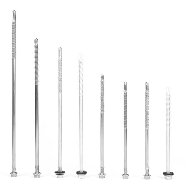 Installation Stainless Steel Hex Washer Head Self Drilling Tek Screws for Wood Metal