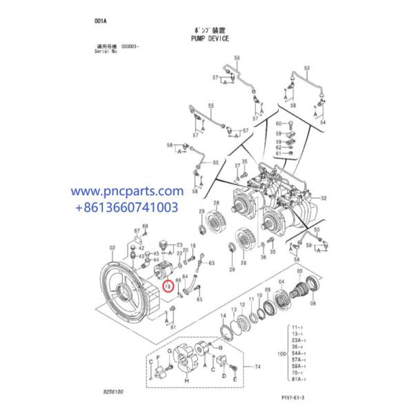 9217994 гидравлический насос с зубчатой передачей насоса обязанности ZX330-3 9217993 ZX330-5G ZX850-3 гидравлический