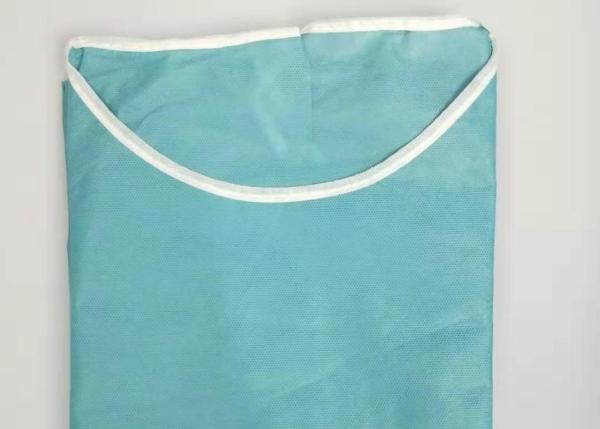 Cor verde resistente fluida das combinações descartáveis longas da segurança do vestido cirúrgico das luvas