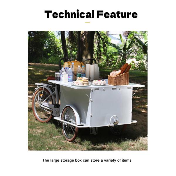 Mobile Food Bike Carts Bicycle Nuts Snack Food Cart with and Mobile Hot Dog Cart