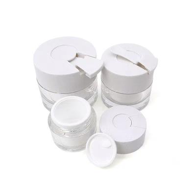 15ml 30ml 50ml Capacity Round Cream Jar With Spoon and Custom Design