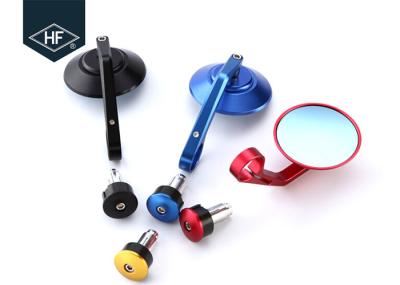 CNC Colorful Motorcycle Modified Parts 22 7 / 8 Aluminum Bar End Rear Side Mirrors