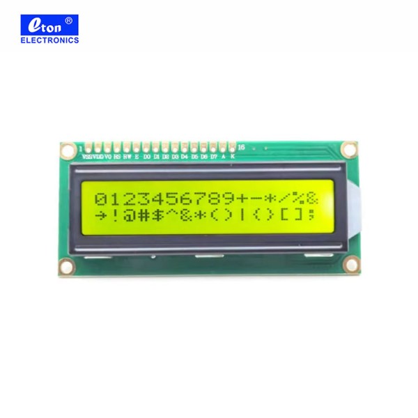 1602 LCD Module 5.0V Yellow Green /Blue/ Gray for Selection 2x16 Lcd Display