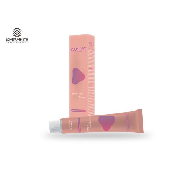 Crema del tinte de pelo de Brown de 118 colores, crema resistente animada brillante de agua para el tinte de pelo